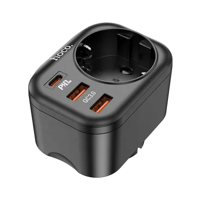Hoco NS3 Multifunctional Socket Including with USB Port and 20W Fast Charge
