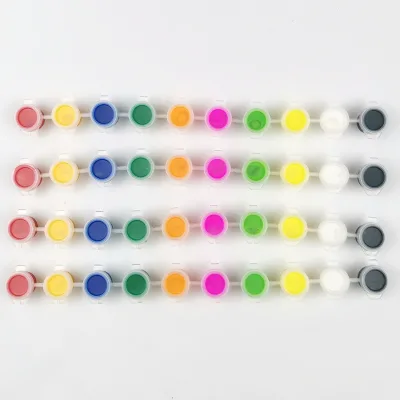 Non Toxic Paint Profession Multi-function Strip Pot 3ml 12colors Acrylic Paint