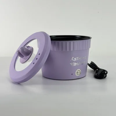 Electric Skillets 1.2L 450W Mini Multifunctional Nonstick Electric Cooking Pot for Household Dormitory Energy Saver KL02007