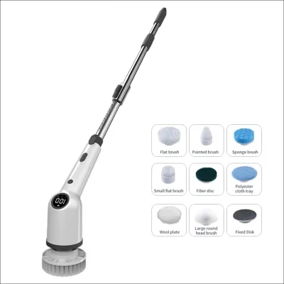 Cordless Handheld Electric Broom for Household Kitchen Use Electric Car Wash Machine English Cleaning Brush Barredoras Con Usb