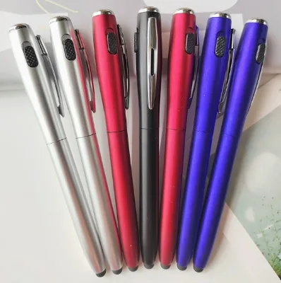 Custom LED Light-up Stylus Promotional Pen Novelty Plastic Body With Laser Engraved Logo Ballpoint Pens