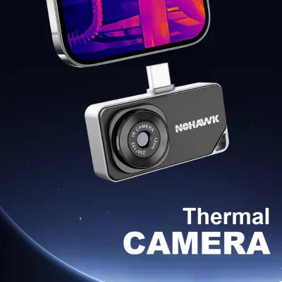 IR Thermal Imager 256x192 Super Resolution Thermal Imaging Camera 40mK Sensitivity 25HZ Frame Rate for IOS Android
