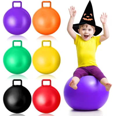 Hopper Ball Jumping Inflatable Ball with Handle Outdoor Sports School Games Exercise Balls for Girls Boys