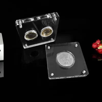 Customized Magnetic Acrylic Coin Medal Holder Coin Display Box