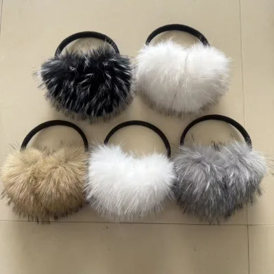 Winter Fluffy Plush Ear Muffs Women Men Soft Earmuffs Cute Ear Covers Cold Weather Ear Warmers Outdoor Winter Accessories
