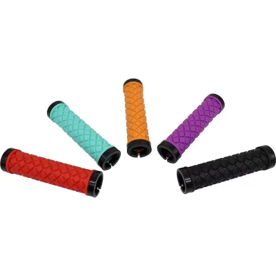 Rubber Anti-Slip Lightweight Soft Comfortable Bike Handlebar Hiking Grips 130mm Outdoor Sports Bicycle Handlebar