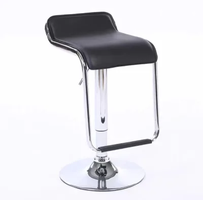 Latest Design Modern Style Black High Chair Leather Swivel bar Counter Chair Metal bar Chair