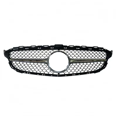Mercedes W205 C-Class 2015-2018 Diamond Star Grille Front Bumper Grill