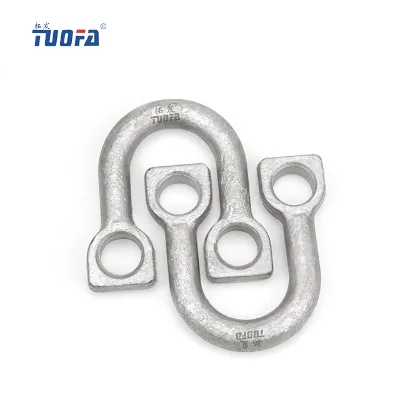 Hebei Tuofa Manufacturer U Shackle Grillete Recto De Anclaje for Pole Line Hardware