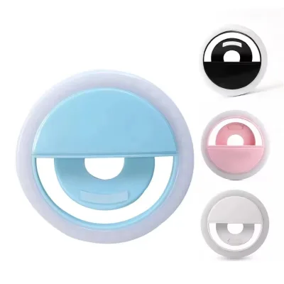 Portable Mini LED Ring Light Professional Small Makeup Beauty Fill Selfie for Phone ABS Material Waterproof Feature