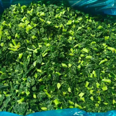 High Quality DSF Brand IQF Certified Frozen Kale Chopped Natural 24 Months Shelf Life for Catering and Restaurant Supply