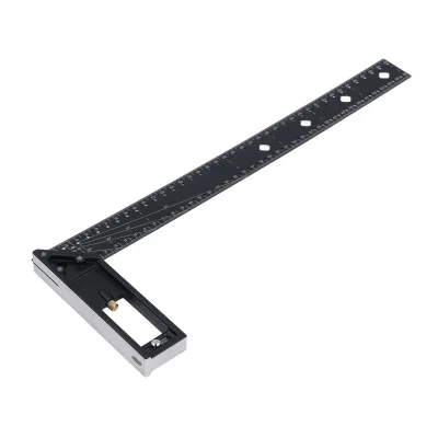Multi Angle Measuring Ruler 40cm 16in 45 90 Degree Combination Framing Square Professional Woodworking Marking Ruler