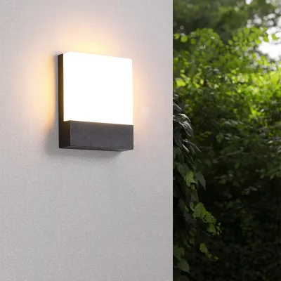 Aluminum Outdoor Wall Lamp Waterproof for Hallways Staircases Courtyards Doorways Balcony & Bathroom Ultra-Bright LED Light