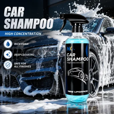 pH Neutral Car Shampoo 500ml High Foam Wax Free Concentrate for Ceramic Coated Vehicles and Routine Exterior Washing