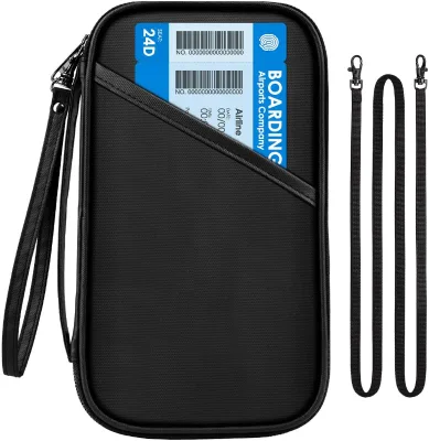 RFID Travel Passport Holder for Family Large Waterproof Travel Passport Wallet Holder for Men Women Lightweight Portable Travel