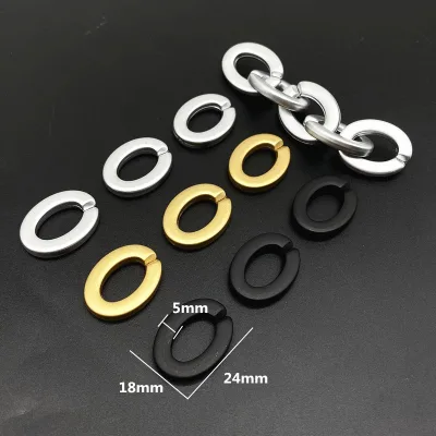Gold Color Silver Color Black Beads Chain Link Accessories for Jewelry Making Bracelet DIY Bag Decoration