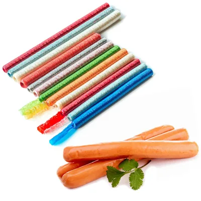 Premium Artificial Cellulose Casings Halal & HACCP Certified Custom Length for Salami & Cooked Sausages