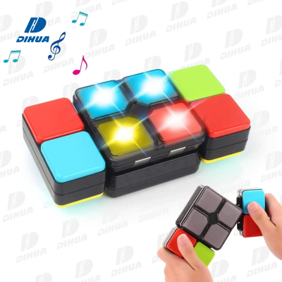 Music Flashing Cube Game Electronic Novelty Puzzle Game for Teens Kids Speed Battle Game 4 Modes