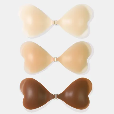 Breast Lift Nylon Patch with Adhesive Reusable Heart Shape Nipple Cover Traceless Underwear Accessory for Women Daily Use