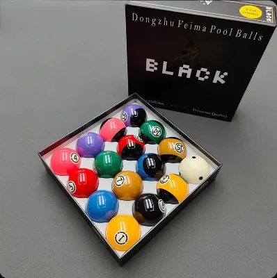 National Standard Large Size Black Diamond TV Crystal Ball 8 Pool Crystal Balls 16 Colors American Pool Table Supplies