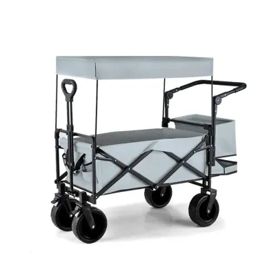 Wholesale Foldable Outdoor Trailer Wagon for Fishing and Climbing Car-Opened Features Car-Trailer
