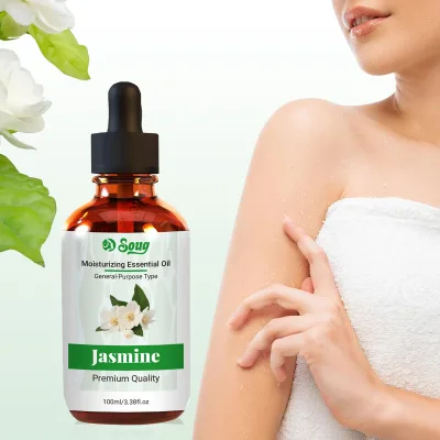 60ML Jasmine Essential Oil Soothing Relaxation Deep Tissue Massage Oil for Sore Muscles Body Use