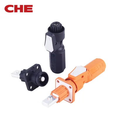E57 Series180 Degree Straight 1000V/DC 80A 100A 125A Energy Storage Connector for Distribution Boxes Battery Storage Systems