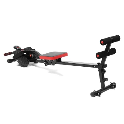 Home Indoor Fitness Aerobic Rowing Machine Hydraulic Resistance Metal Sports Rowing Machine