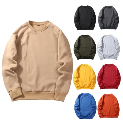 High Quality Street Wear Private Label Men's Hoodies Sweatshirts Custom Logo Printing Crewneck Sweat Shirt