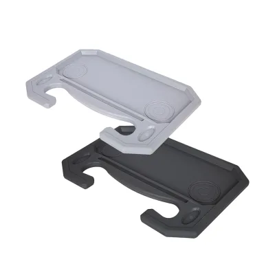Steering Wheel Desk Double Sided Car Tray with Cup Holder and Pen Slot Multi-Functional Auto Dining Table