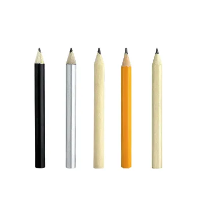 Golf Graphite Pencils Sharpen 3.5" Wooden Small Short Golf Pencil With Eraser