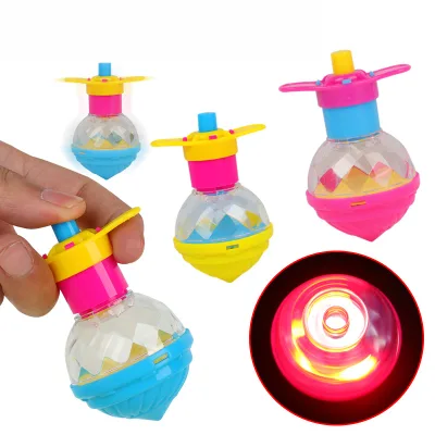 2025 New Wholesale ABS Plastic Flashing LED Spinning Top for Kids 5-13 Years QC Brand Model QC807