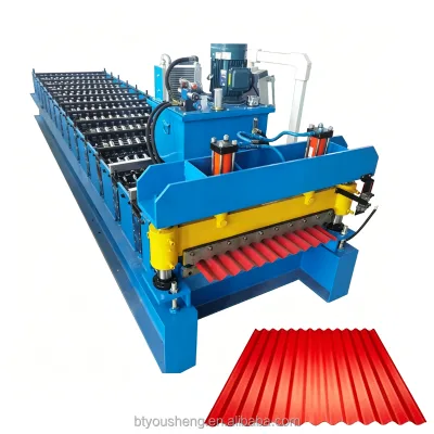 Automatic High Speed Roofing Sheet Making Machine Construction Tools and Equipment PLC Control System