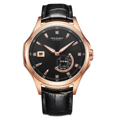 Men's Mechanical Watch Miyota Movement Transparent Bottom Cover Customize logo