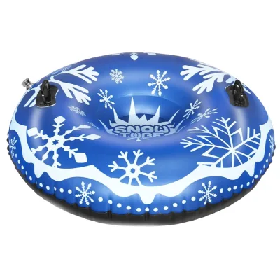 Great for Winter Fun Abrasion-Resistant Inflatable Snow Tube for Ski Tubing & Snow Games with Sleds & Tubes