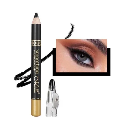 Private Label Natural High Pigment Eyeliner Eye Makeup Waterproof Eyebrow Comes with Pencil Sharpener