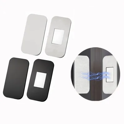 Heavy-Duty Stainless Steel Magnetic Door Catch for Cabinet, Wardrobe, Drawer, Sliding Door - No Drilling Required
