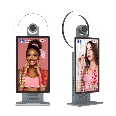15.6 Inch Video Live Streaming Monitors Wi-Fi Version Software System Live Streaming Player for Youtube Facebook Live