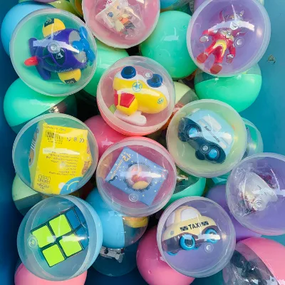 Popular 100mm Plastic Capsule Toys/Balls/Capsule Surprise Egg for Kids 6+ Unisex on Sale