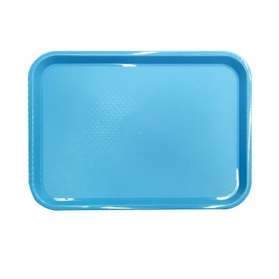 Multiple Color PP Modern Rectangle Decorative Serving Tray 45x35x2cm for Fast Food Service Hotels Restaurants Bars Goodman Brand