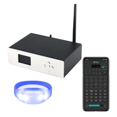 FINEGREEN FG-BR Modern Printed Radio Frequency Signal Transmitter APP DMX Function GFLAI Remote Wristbands/Light Promotional