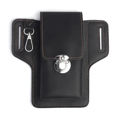 Men Wearing Leather Cigarette Bag Leather case Mobile Pocket Vertical Vertical Psoriatic Leather Bag Portable Wholesale