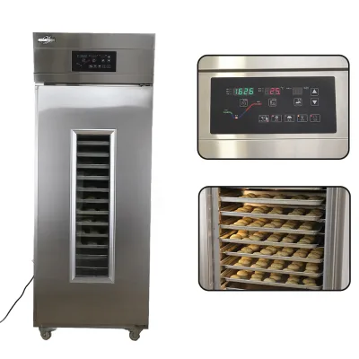 Professional Large Capacity Multi-tray Commercial Stainless Steel Dough Freezing Proofer Cabinet Bakery Flour Corn Nuts
