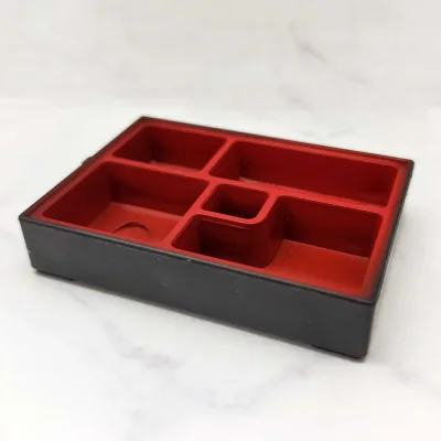 Miniature 1:12 Japanese Style ABS Food Box 5x3.5x1cm Fits for Dollhouse Decorations
