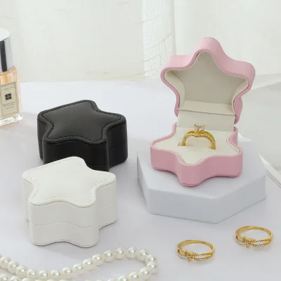 A1 Mini Flip Cover Paper Jewellery Travel Case Portable Ring Necklace Holder Custom Logo Emboss Deboss Heirloom Set