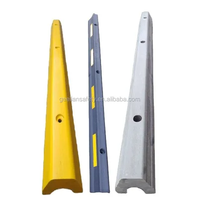 Rubber curb ramp plastic pvc road speed bumpers parking bumper