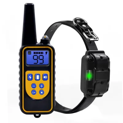 Hot Sale Rechargeable Smart Electronic Bark Collar for Dog Training Custom Colors Anti-Tranning Plastic Pet Collar