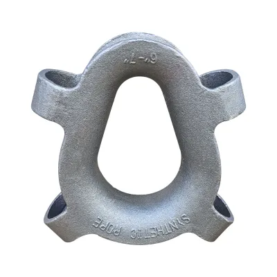 Hot Dip Galvanized Semi Enclosed Machined Polished Synthetic Rope Thimble Hawser Thimble Synthetic Rope Thimble