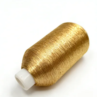 Gold Metallic Polyester Embroidery Thread Eco-Friendly for Arabian Abaya Kaftan Islamic Clothing