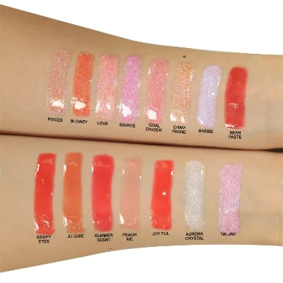 DIY Cruelty Free Vegan Organic Glitter Lip Gloss Pick Your Own Colors & Tube for DIY Lipgloss Shimmer Matte Liquid Lipstick